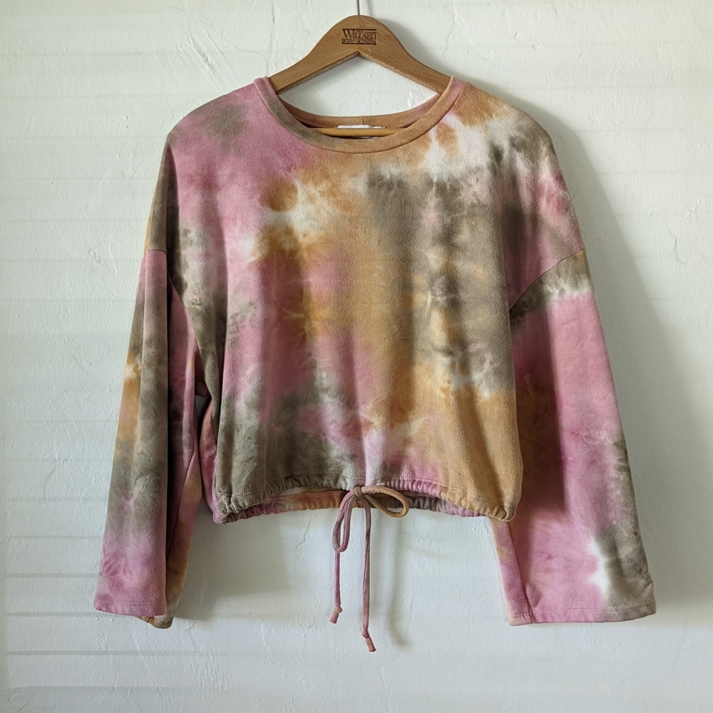 Tye Dye Crop Pullover Jumper